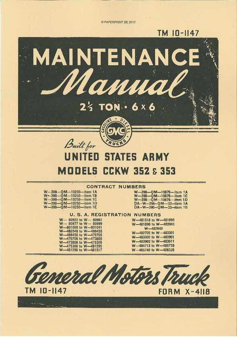 gmc cckw 353 & 352 pdf